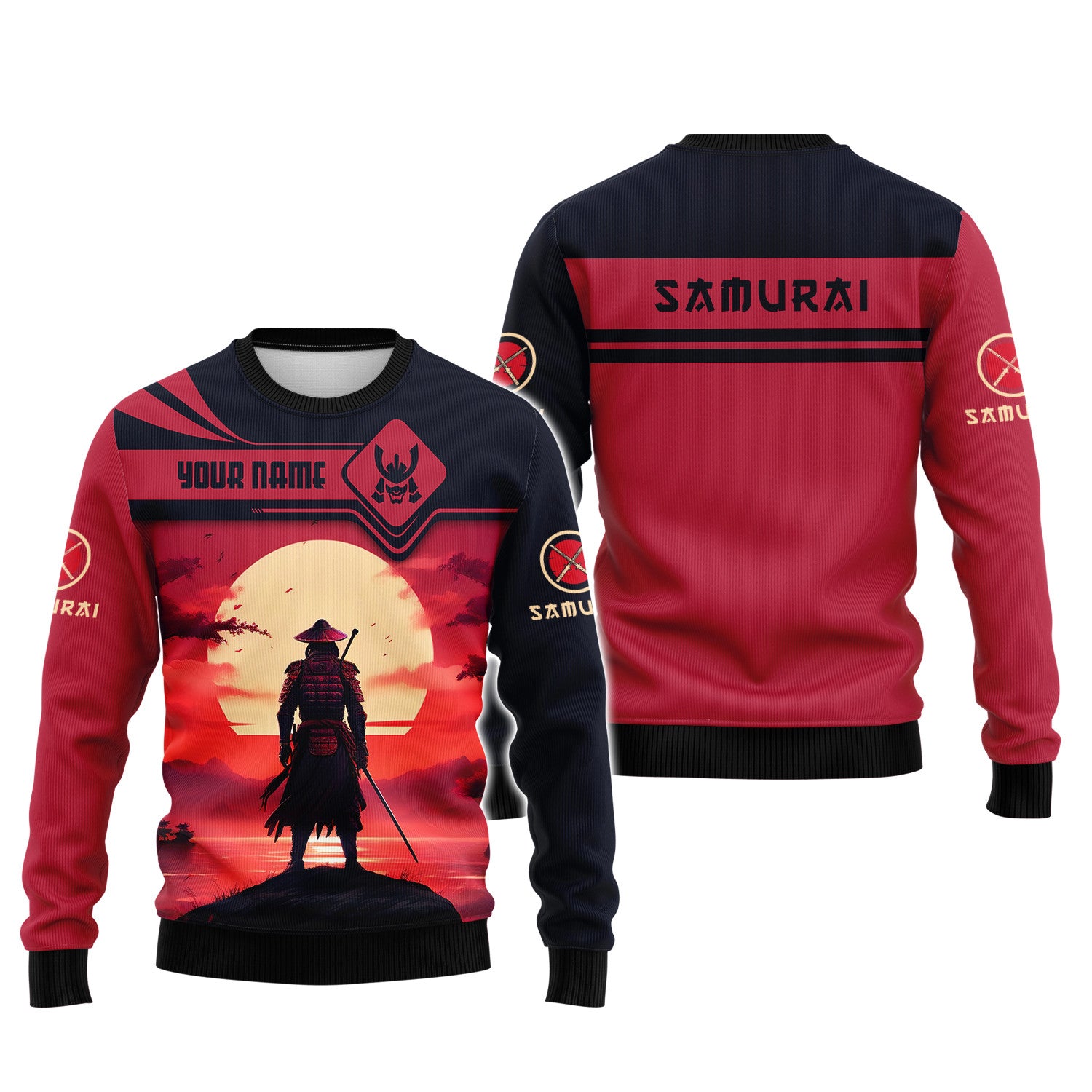 Japan Samurai 3D Full Print Shirt Personalized Gift For Samurai Lovers