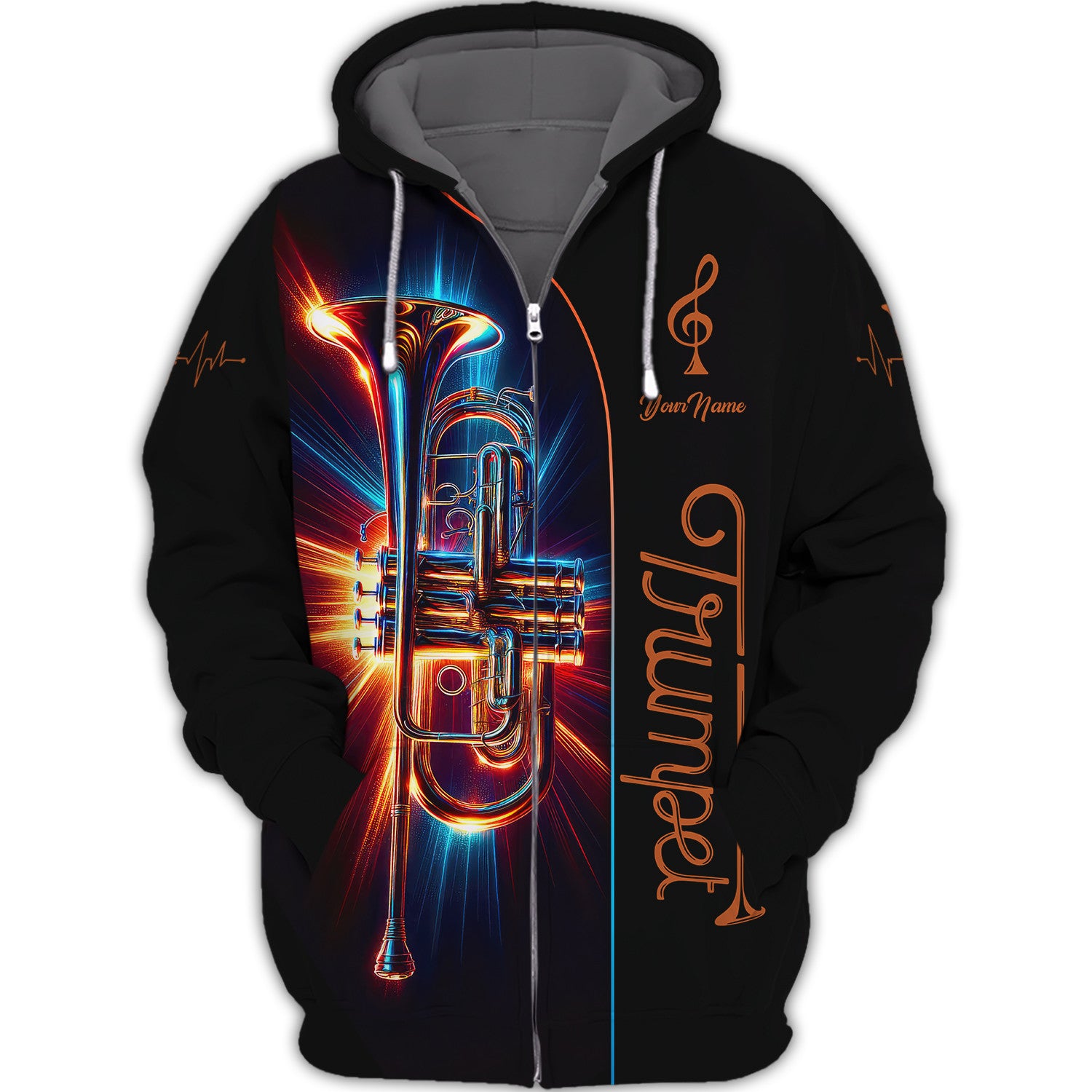 Trumpet Personalized Name 3D Shirt Music Shirt Gift For Trumpet Lovers