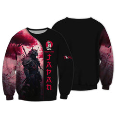 Japan Samurai 3D Full Print Zipper Hoodie Samurai Zipper Hoodie Gift For Samurai Lovers