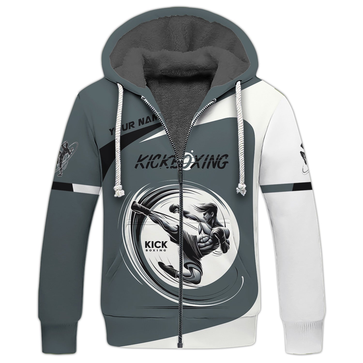 Kick Boxing Sports Jersey Kick Boxing Custom Zipper Hoodie