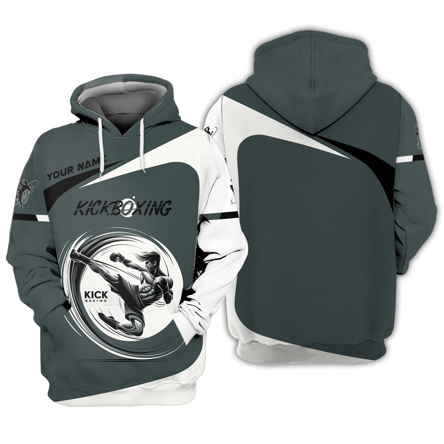 Kick Boxing Sports Jersey Kick Boxing Custom Zipper Hoodie