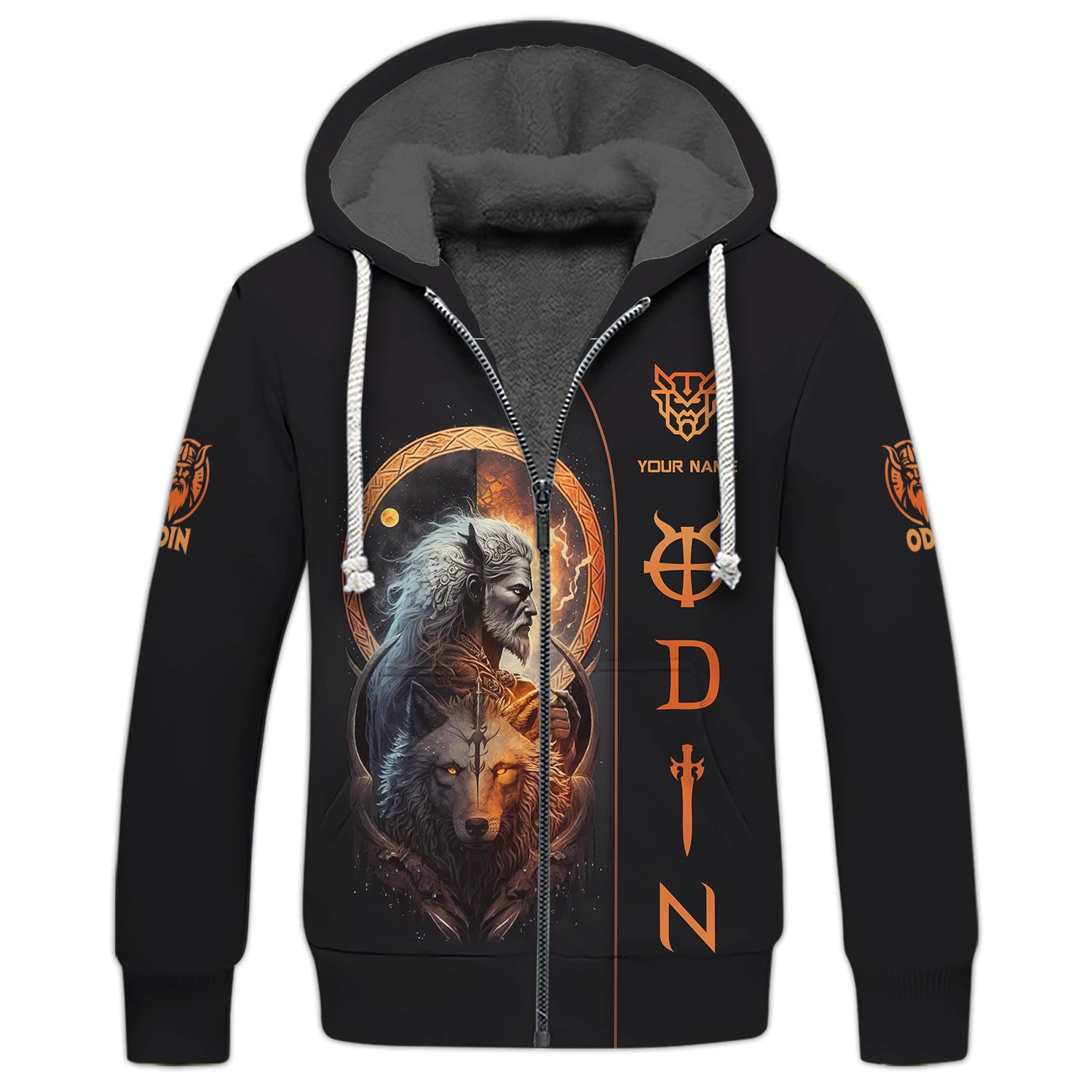 Odin Cutsom Tshirts Odin & Wolf 3D Shirts Viking Tee Shirts