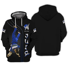 Judo Cutom Name 3D Full Print Zipper Hoodie Personalized Gift For Judo Lovers