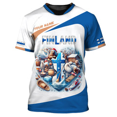 Finland Life Heart Shirt Custom Name 3D Full Print Finland Shirt