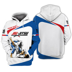 Jiu Jitsu 3D Full Print Zipper Hoodie Jiu Jitsu Unisex Zipper Hoodie Gift For Jiu Jitsu Lovers