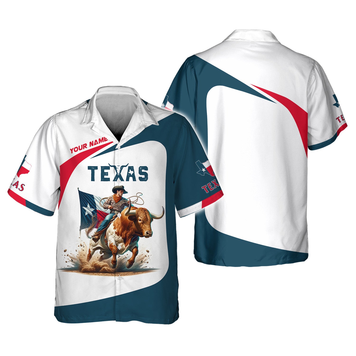 Love Bull With Texas Cowboy Custom Name Shirt Gifr For Texas Lovers