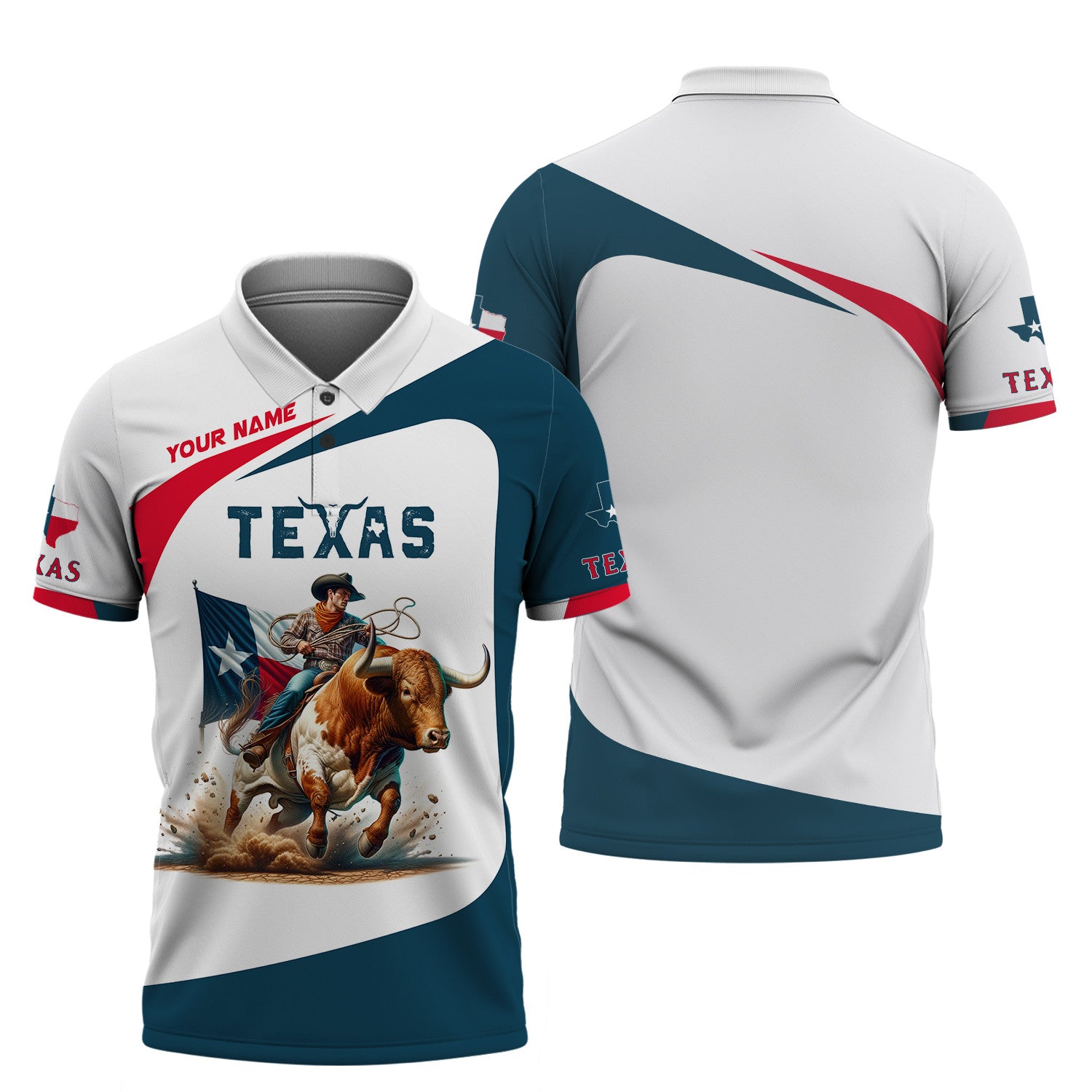 Love Bull With Texas Cowboy Custom Name Shirt Gifr For Texas Lovers