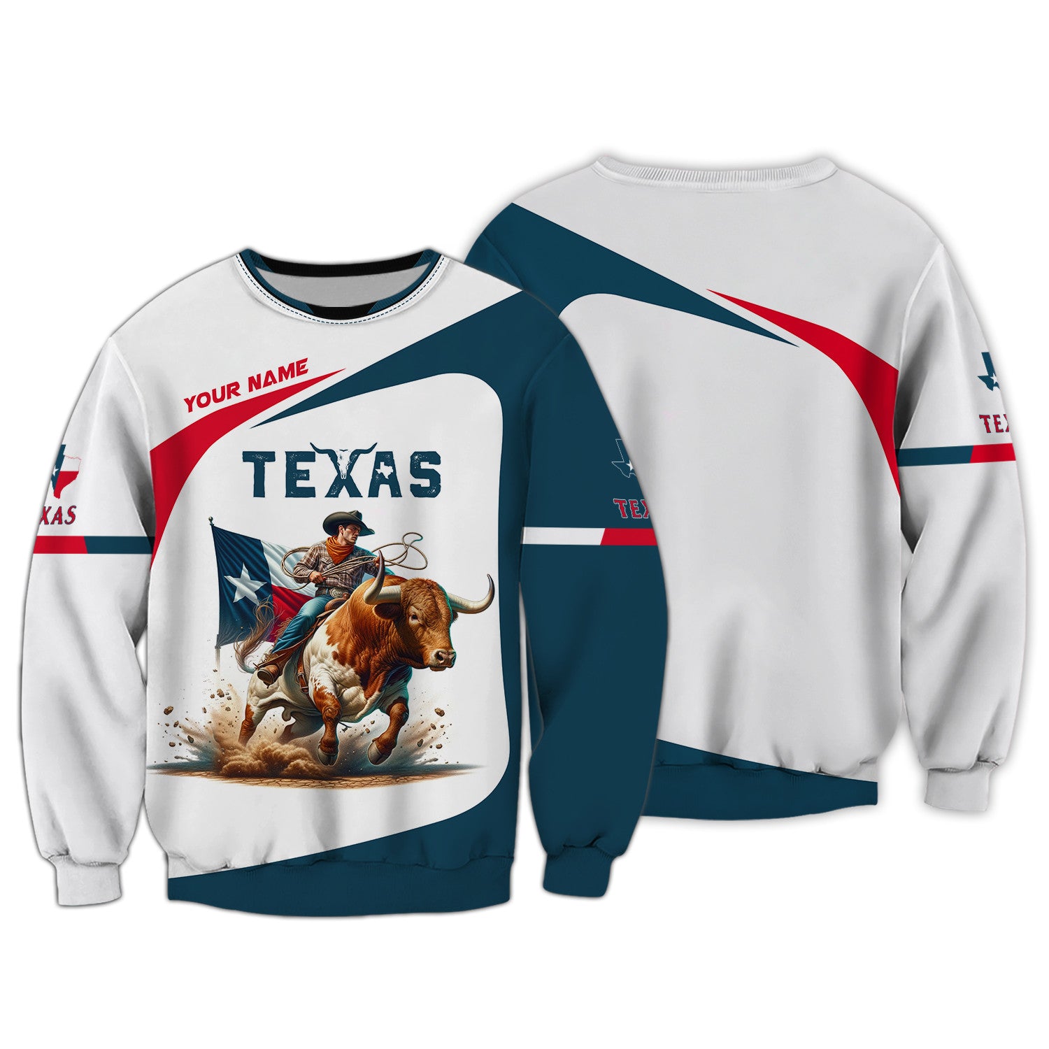 Love Bull With Texas Cowboy Custom Name Shirt Gifr For Texas Lovers