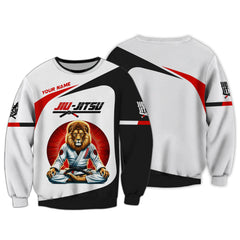 Master Lion Jiu Jitsu Personalized Name 3D Shirt Custom Gift For Jiu Jitsu Lovers