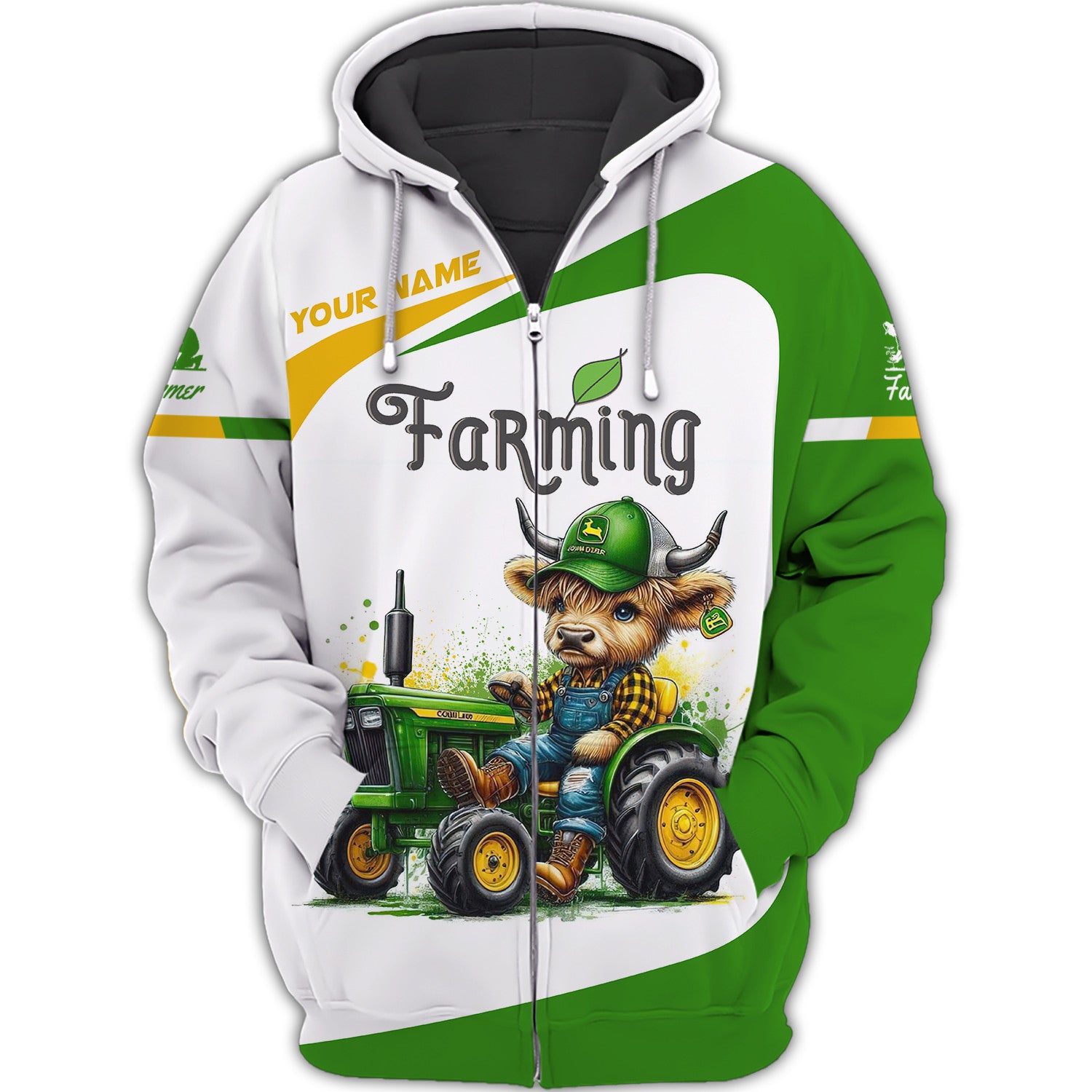 Farming Custom Tshirts Farmer Shirts Cow & Tractor 3D Shirts