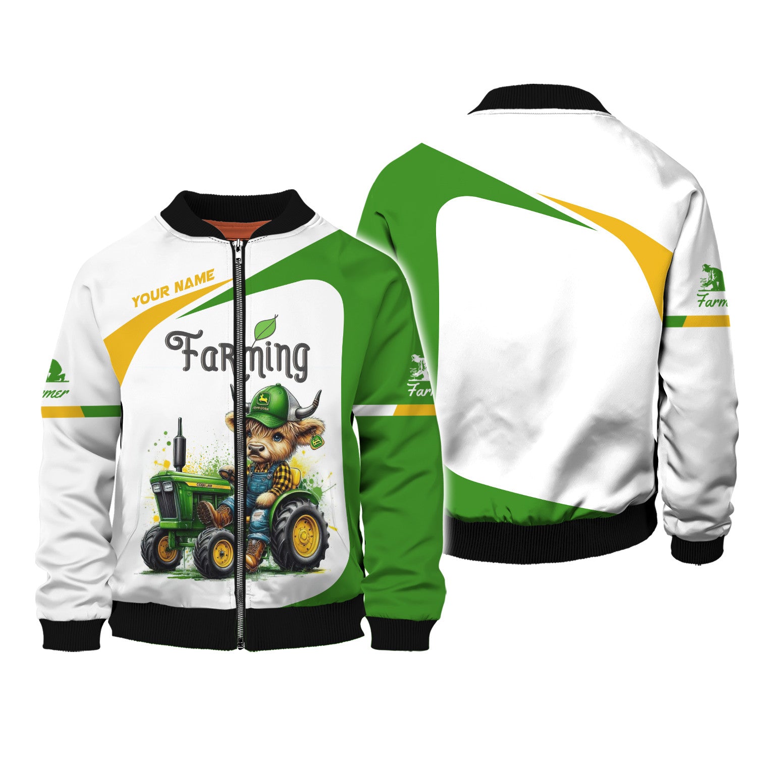 Farming Custom Tshirts Farmer Shirts Cow & Tractor 3D Shirts