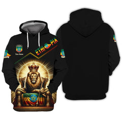 Ethiopia Lion 3D Shirts Ethiopian Custom Tshirts