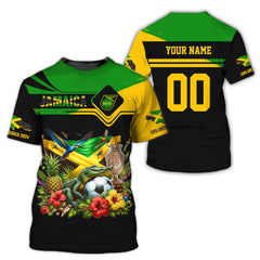 Jamaica Copa America 2024 Personalized Name 3D Zipper Hoodie Gift For Jamaica Fans