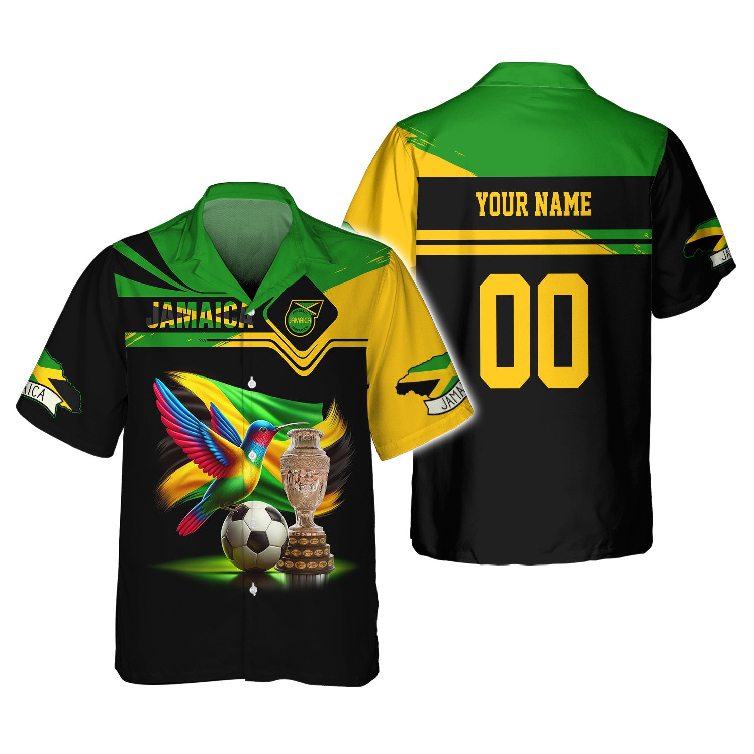 Jamaica Copa America Cup Personalized Name 3D Shirt Custom Gift For Jamaica Fans