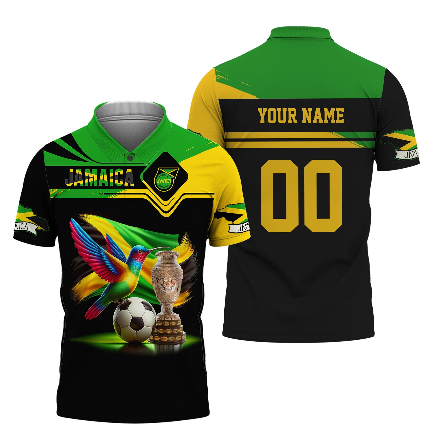 Jamaica Copa America Cup Personalized Name 3D Shirt Custom Gift For Jamaica Fans