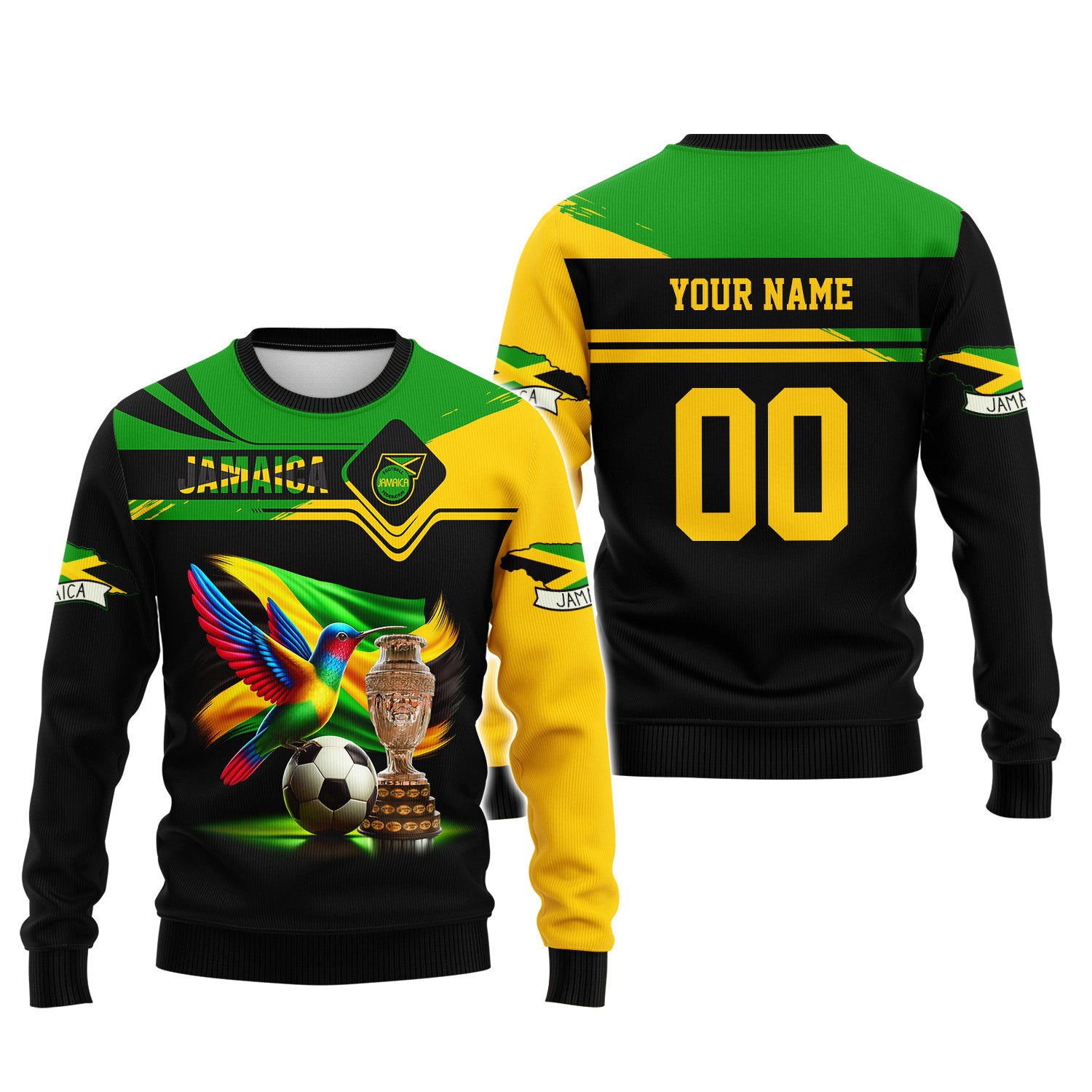 Jamaica Copa America Cup Personalized Name 3D Shirt Custom Gift For Jamaica Fans