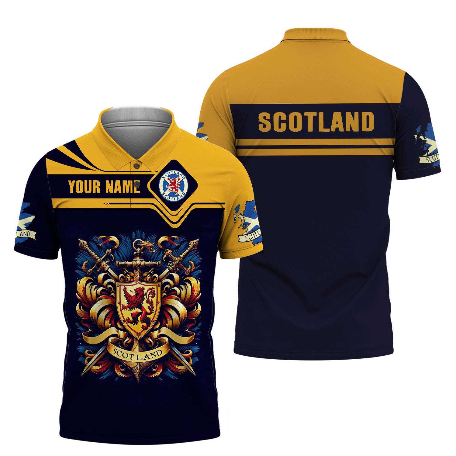 Unisex Scotland Shirt Custom Name Scottish Shirt Gift For Scotland Lovers