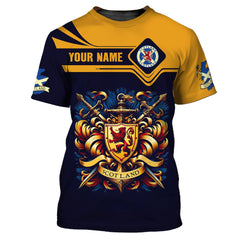 Unisex Scotland Shirt Custom Name Scottish Shirt Gift For Scotland Lovers