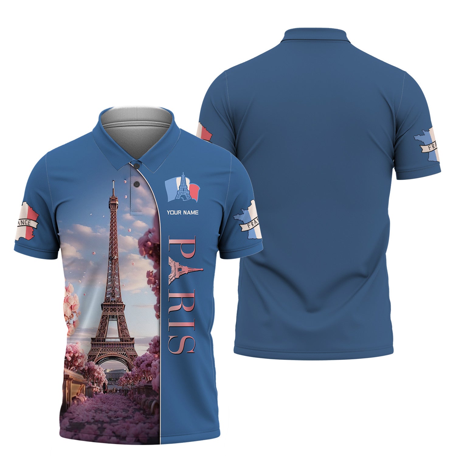 Personalized Name 3D Paris France Shirt Personalized Gift For Paris France Lovers