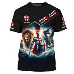 England Knight Shirt 3D England Shirt Gift For England Lovers