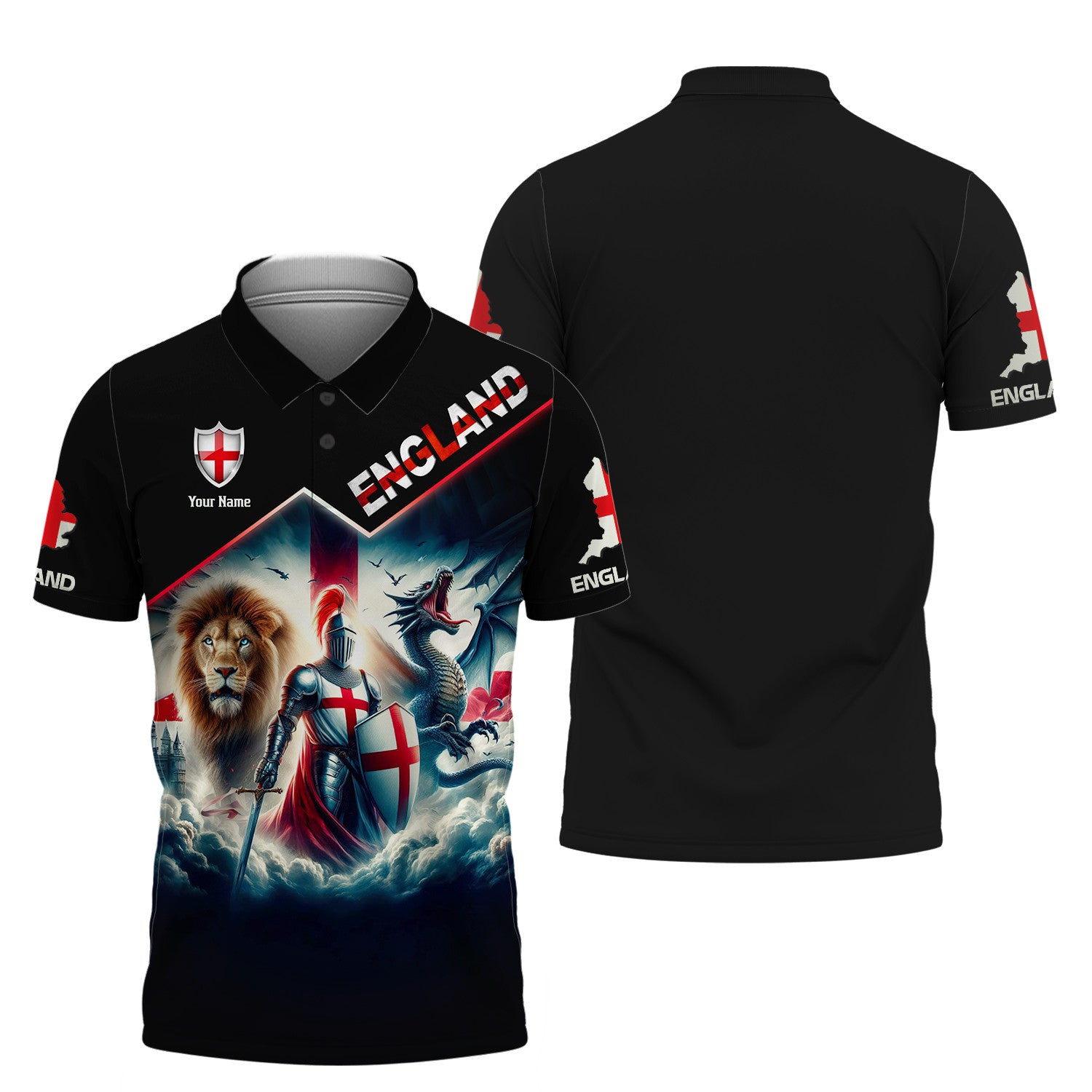 England Knight Shirt 3D England Shirt Gift For England Lovers