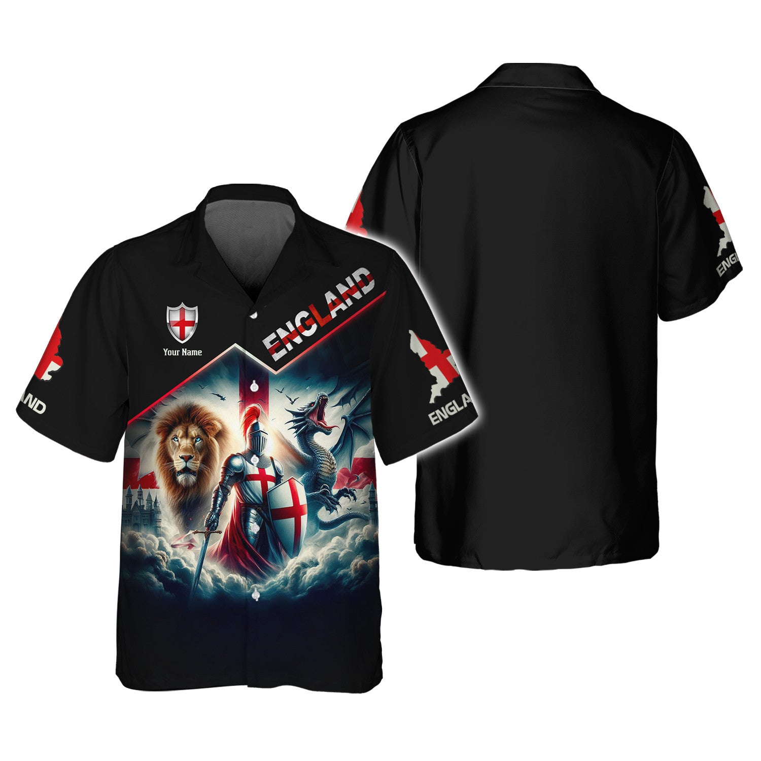 England Knight Shirt 3D England Shirt Gift For England Lovers