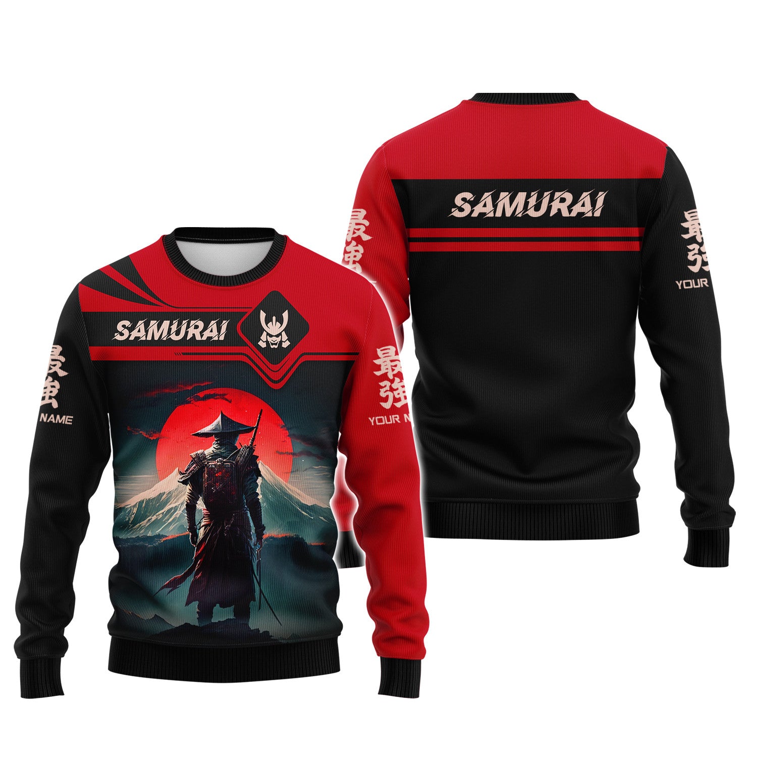 Personalized Name Samurai Shirt Custom Gift For Samurai Lovers