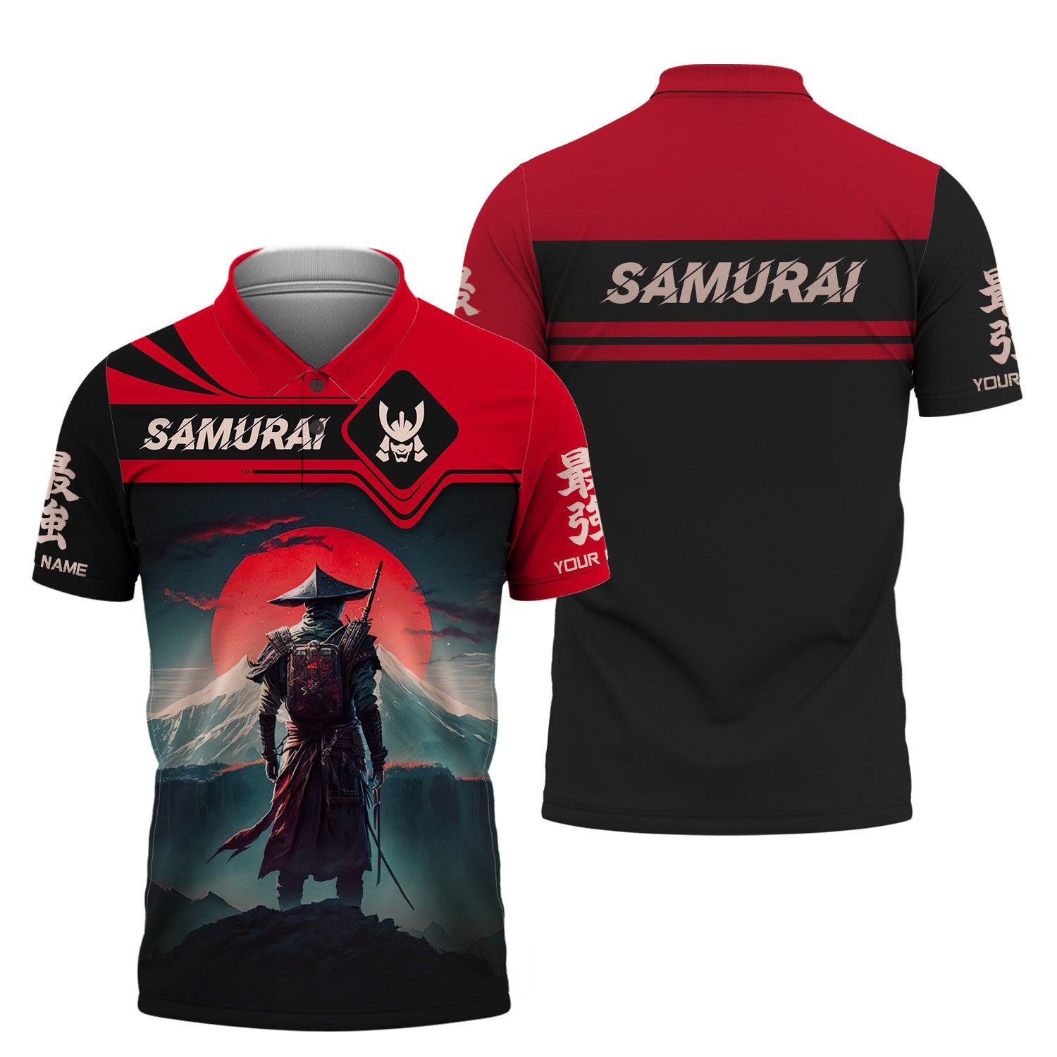 Personalized Name Samurai Shirt Custom Gift For Samurai Lovers