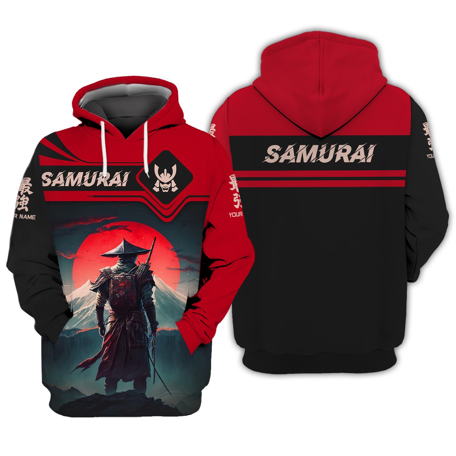 Personalized Name Samurai Shirt Custom Gift For Samurai Lovers