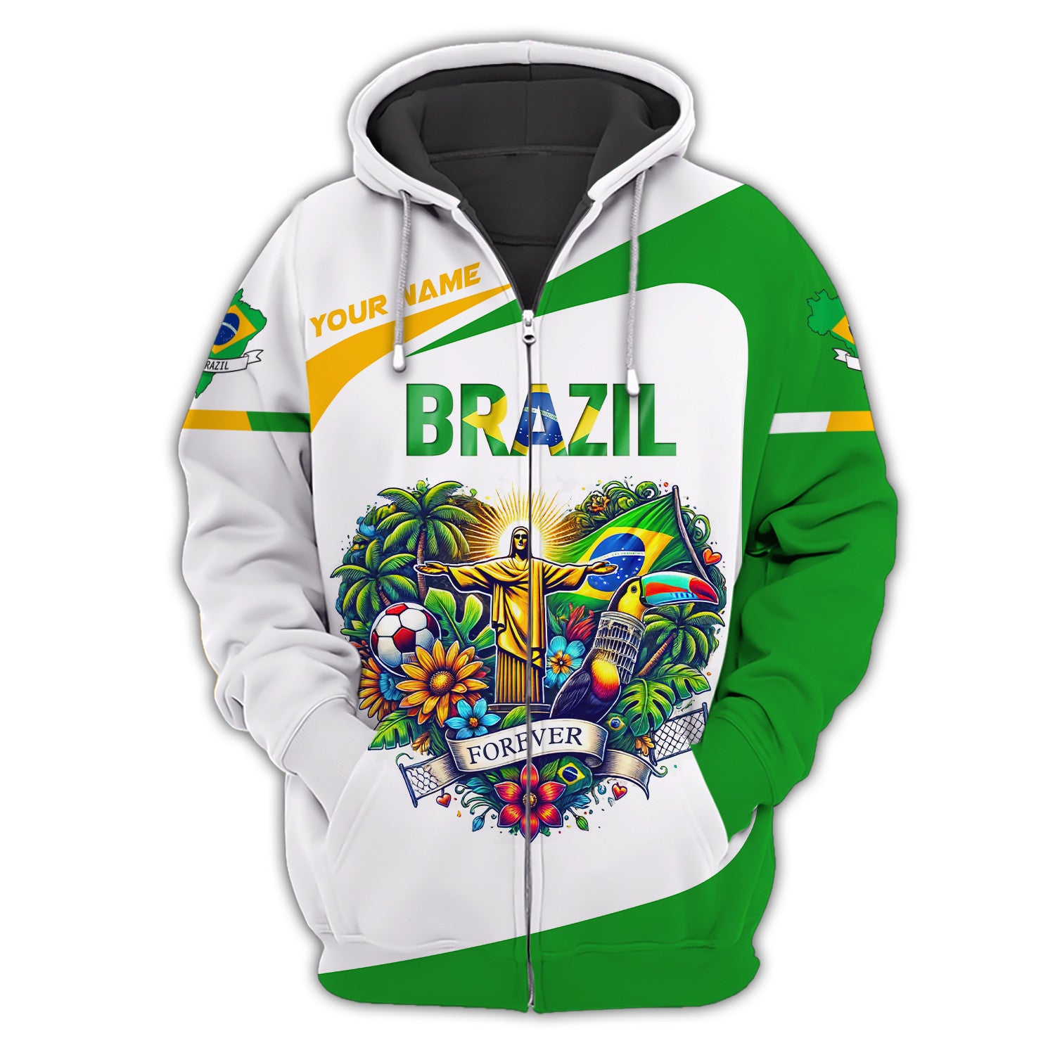 Brazil Shirts Custom Name 3D Personalized Gift For Brazil Lovers