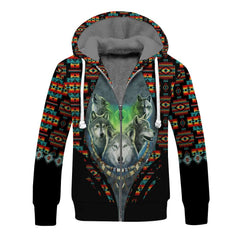 Native American Wolf Pack Moon Light All 3D 3D Hoodie