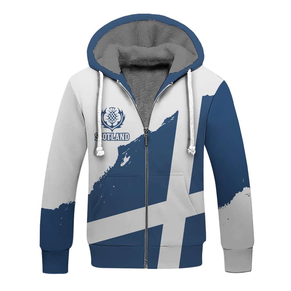 Scotland Flag Pullover Hoodie Brush Style