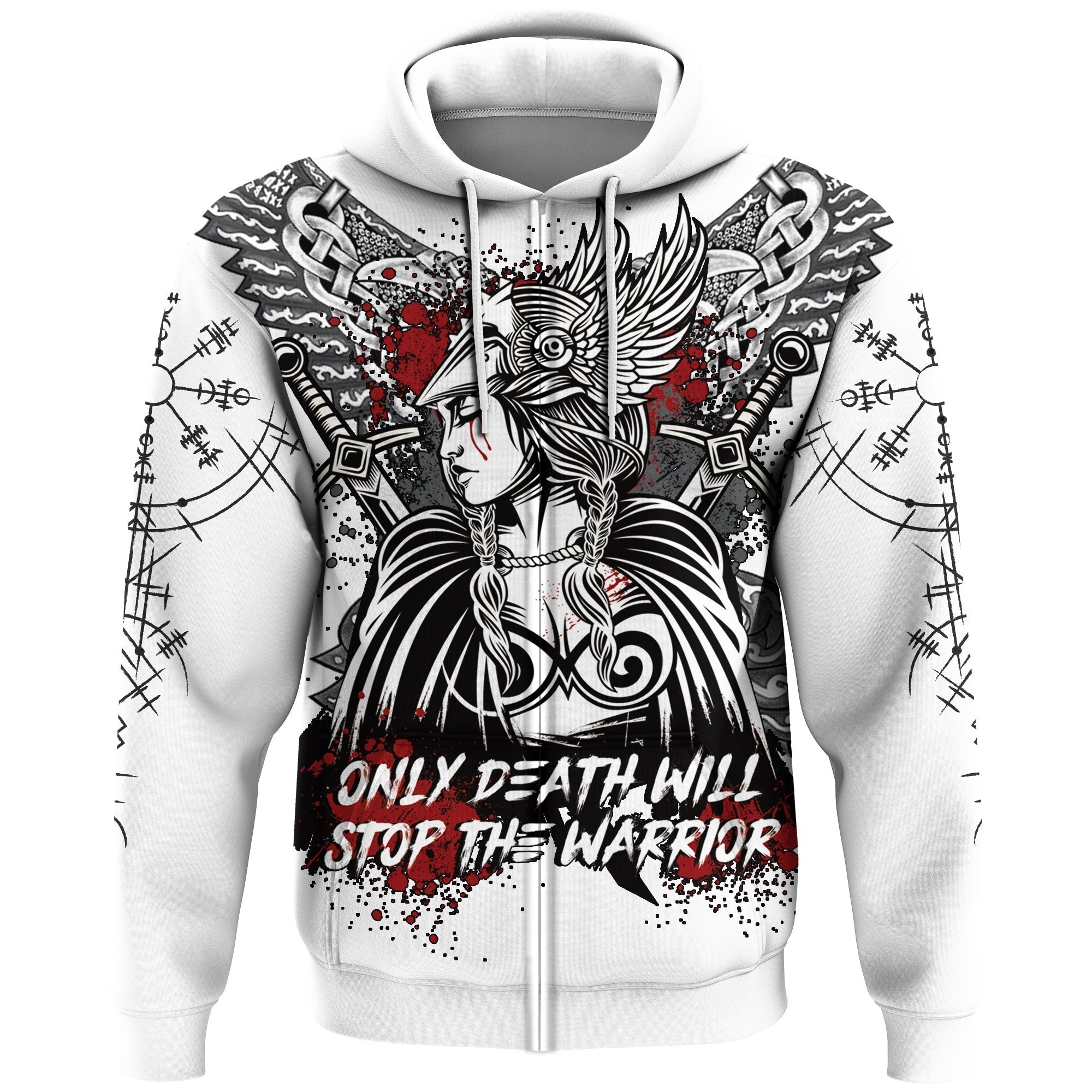 VikingValkyrie Honor Zip 3D  Hoodie