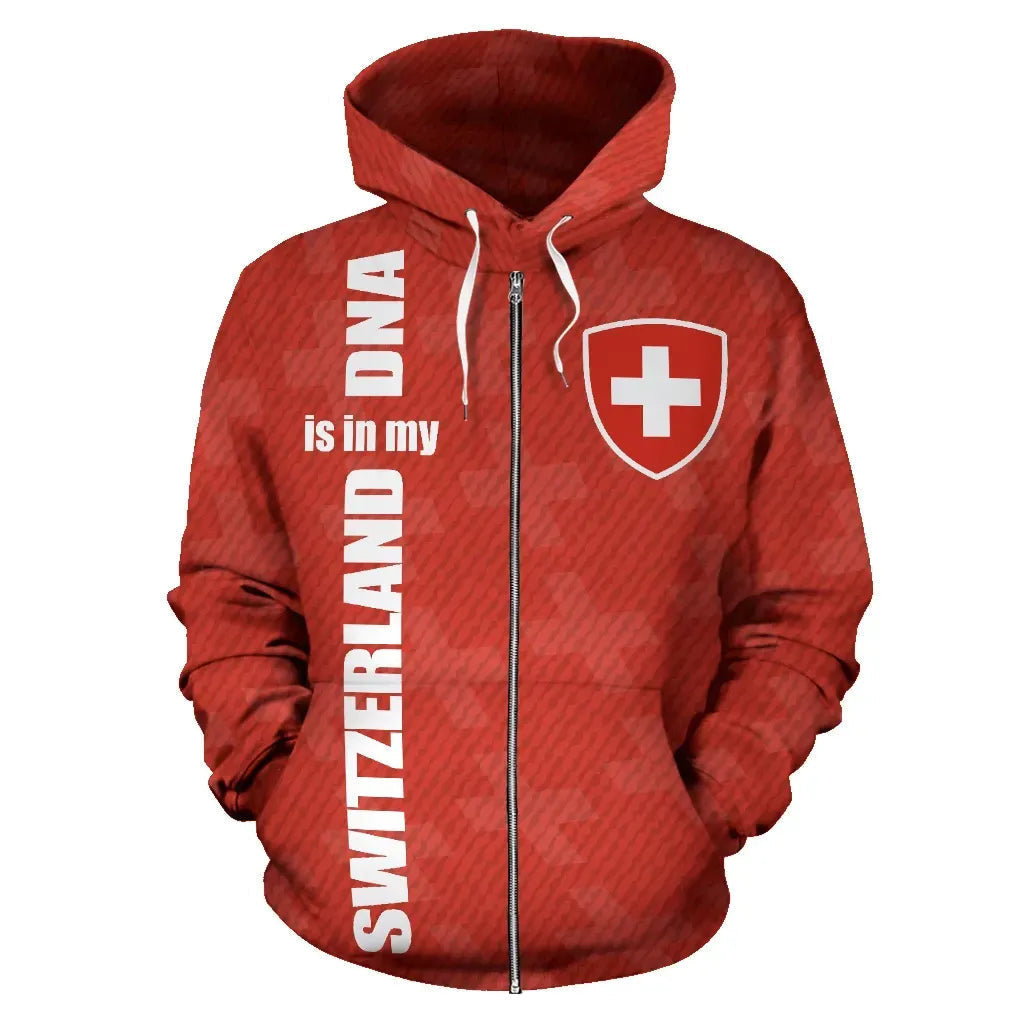 Switzerland 3D Hoodie Switzerland Is In My Dna