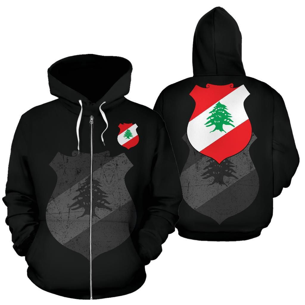 Lebanon Zipper 3D Hoodie