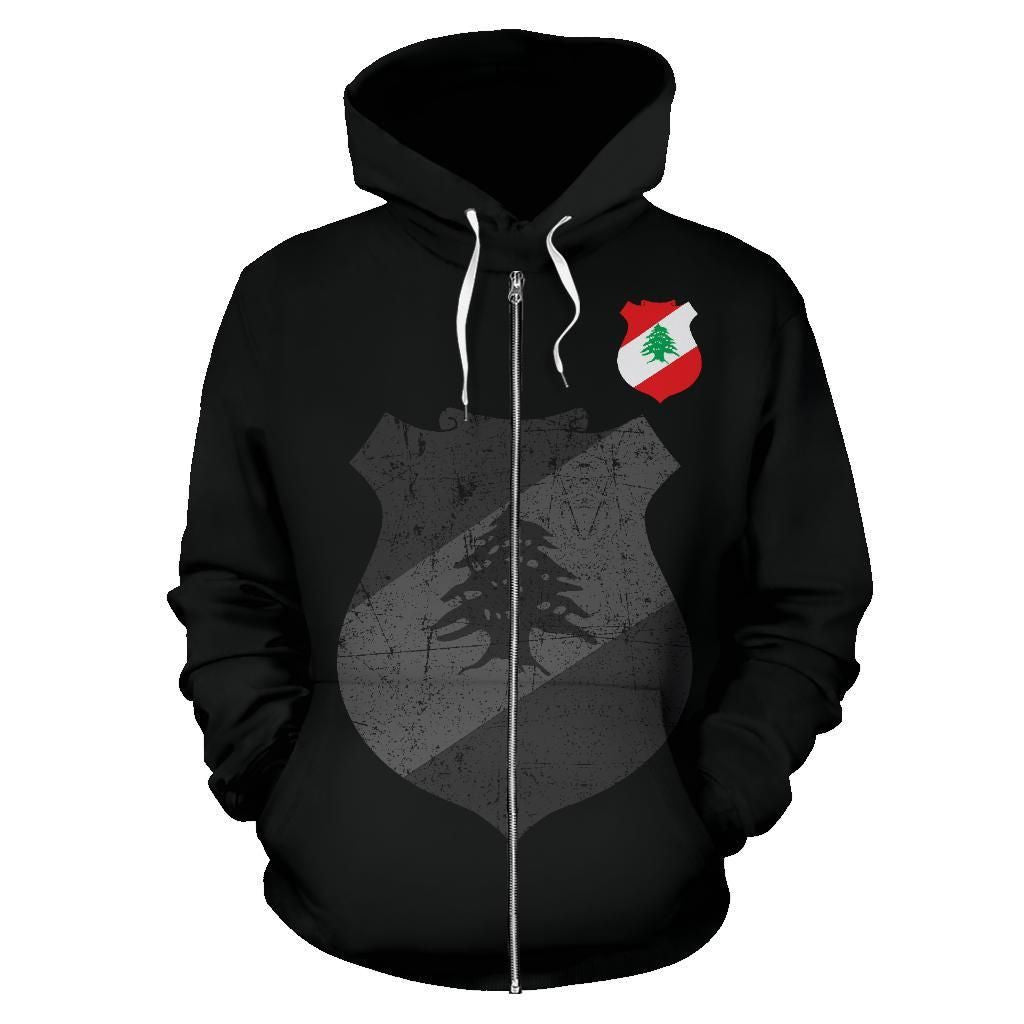 Lebanon Zipper 3D  Hoodie