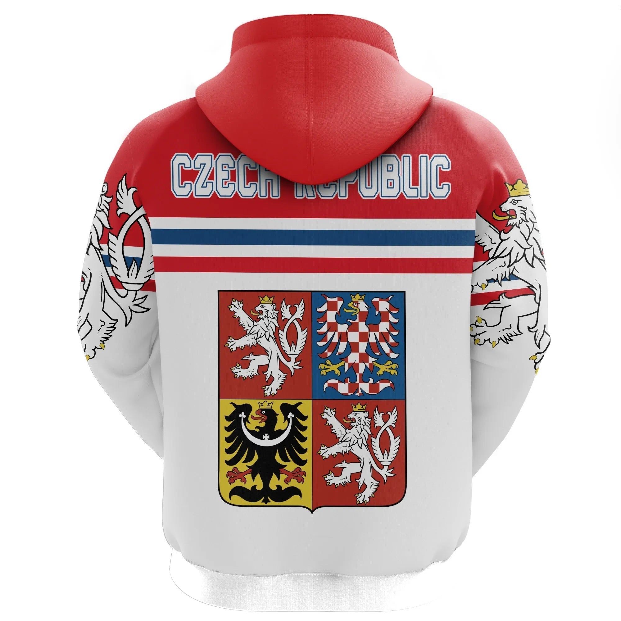 Czech Republic Hockey 3D Hoodie Hockey Lion