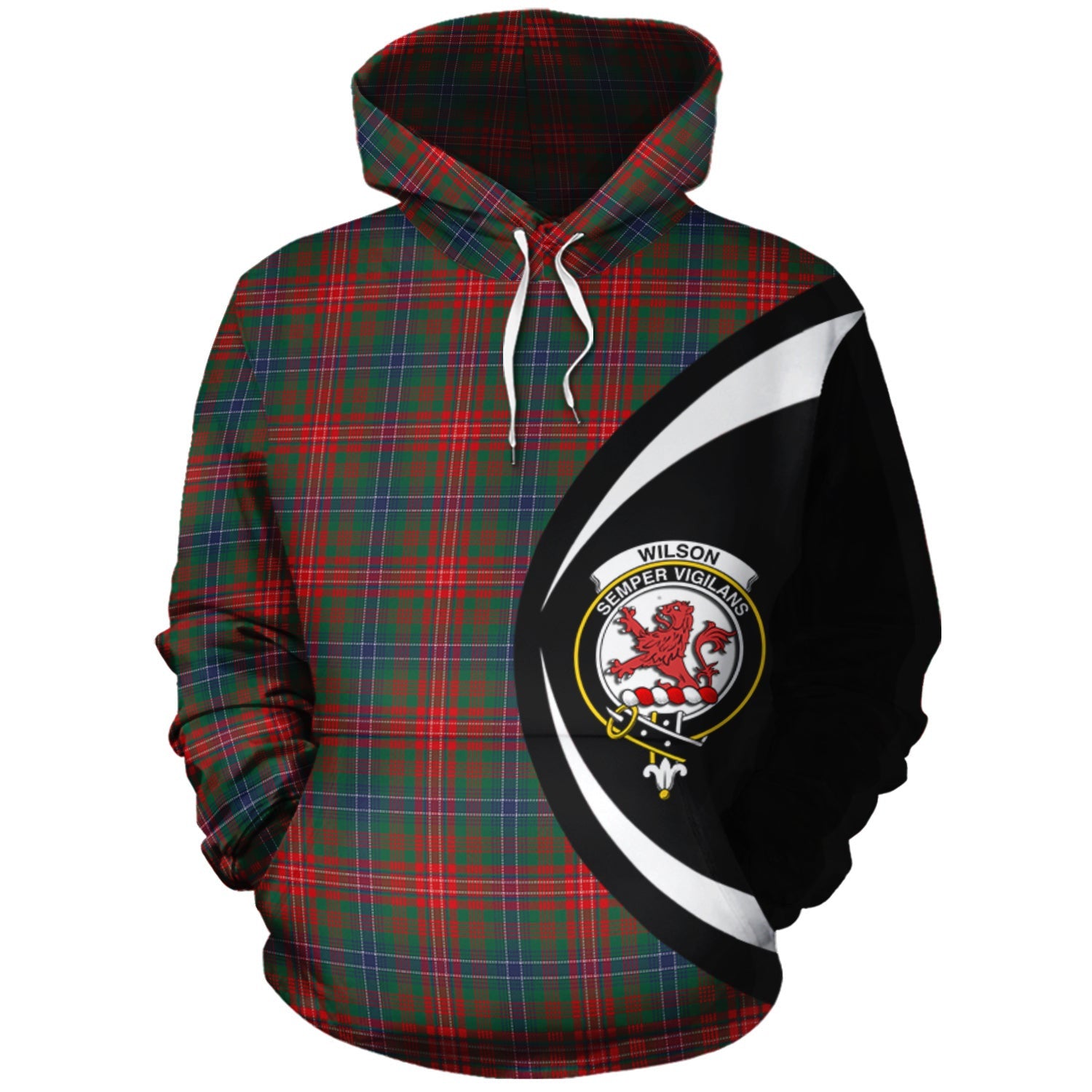 Wilson Modern Clan Scotland Hoodie Tartan Plaid Hoodie Circle Style