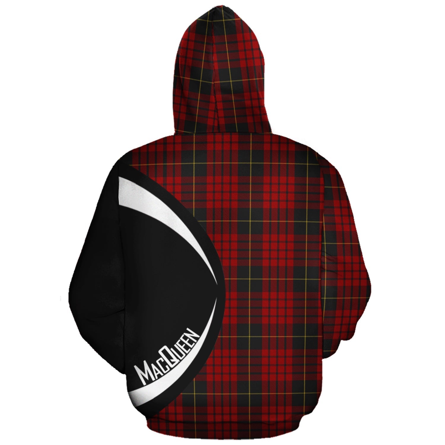 MacQueen Clan Scotland Hoodie Tartan Plaid Hoodie Circle Style