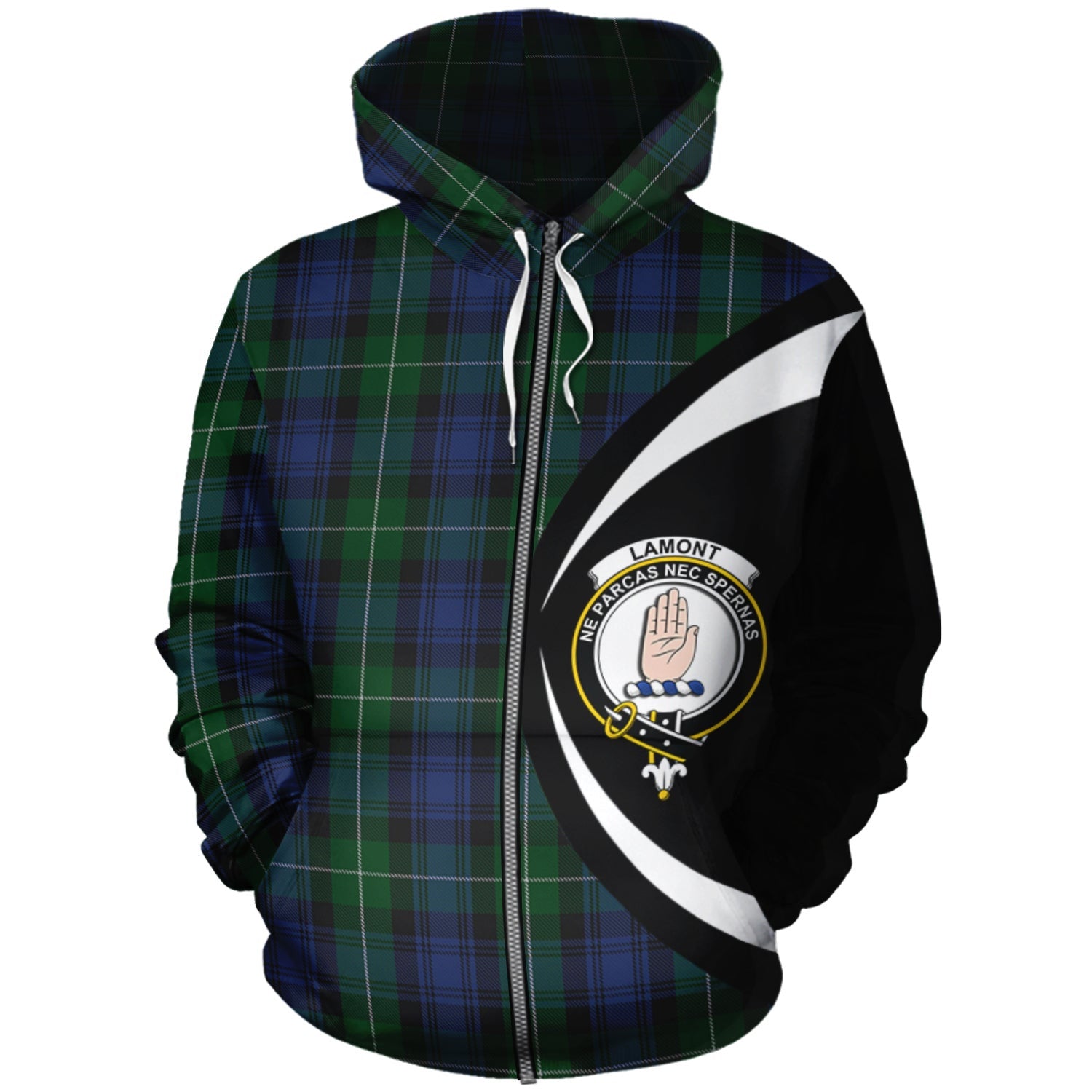 Lamont #2 Clan Scotland Hoodie Tartan Plaid Hoodie Circle Style