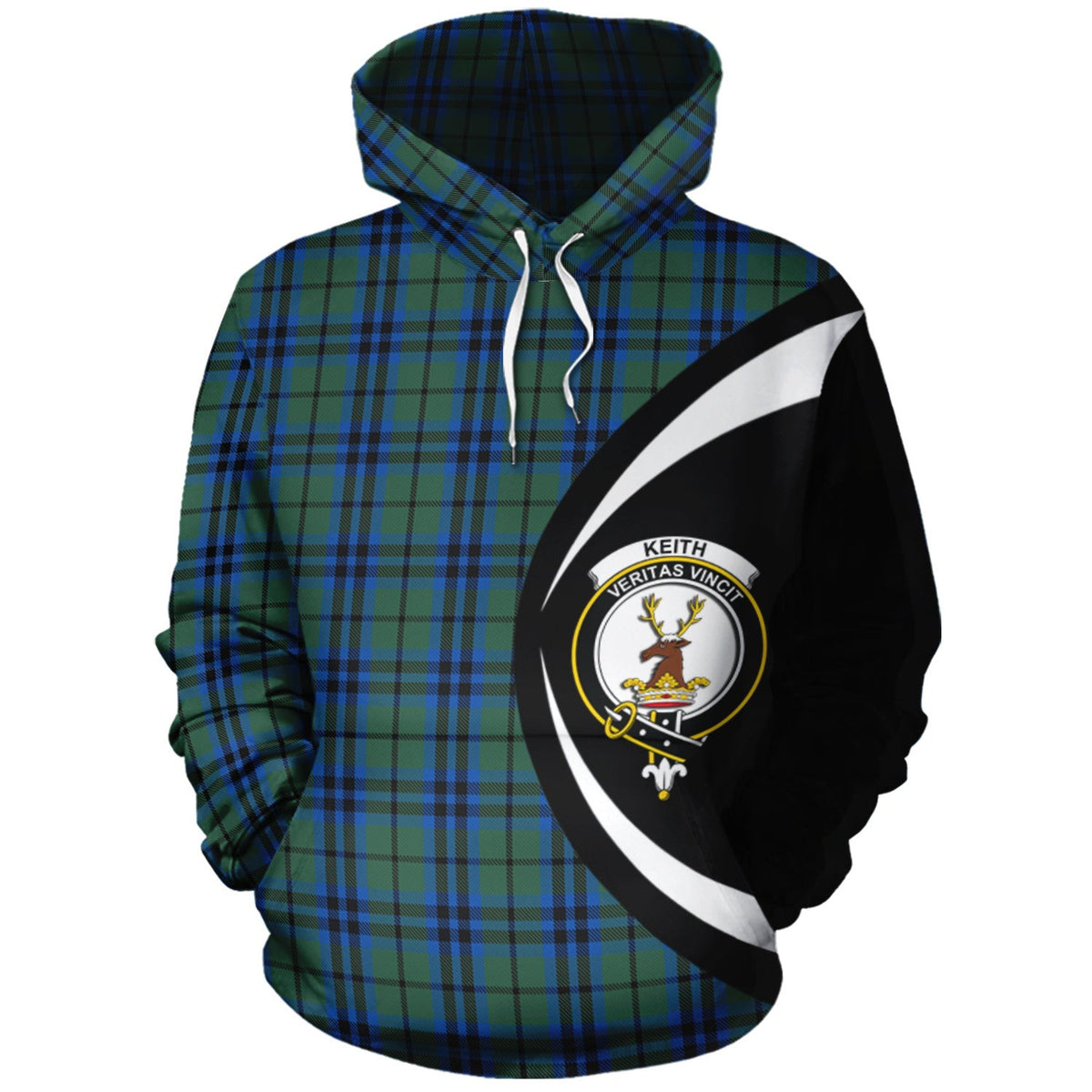 Keith Clan Scotland Hoodie Tartan Plaid Hoodie Circle Style