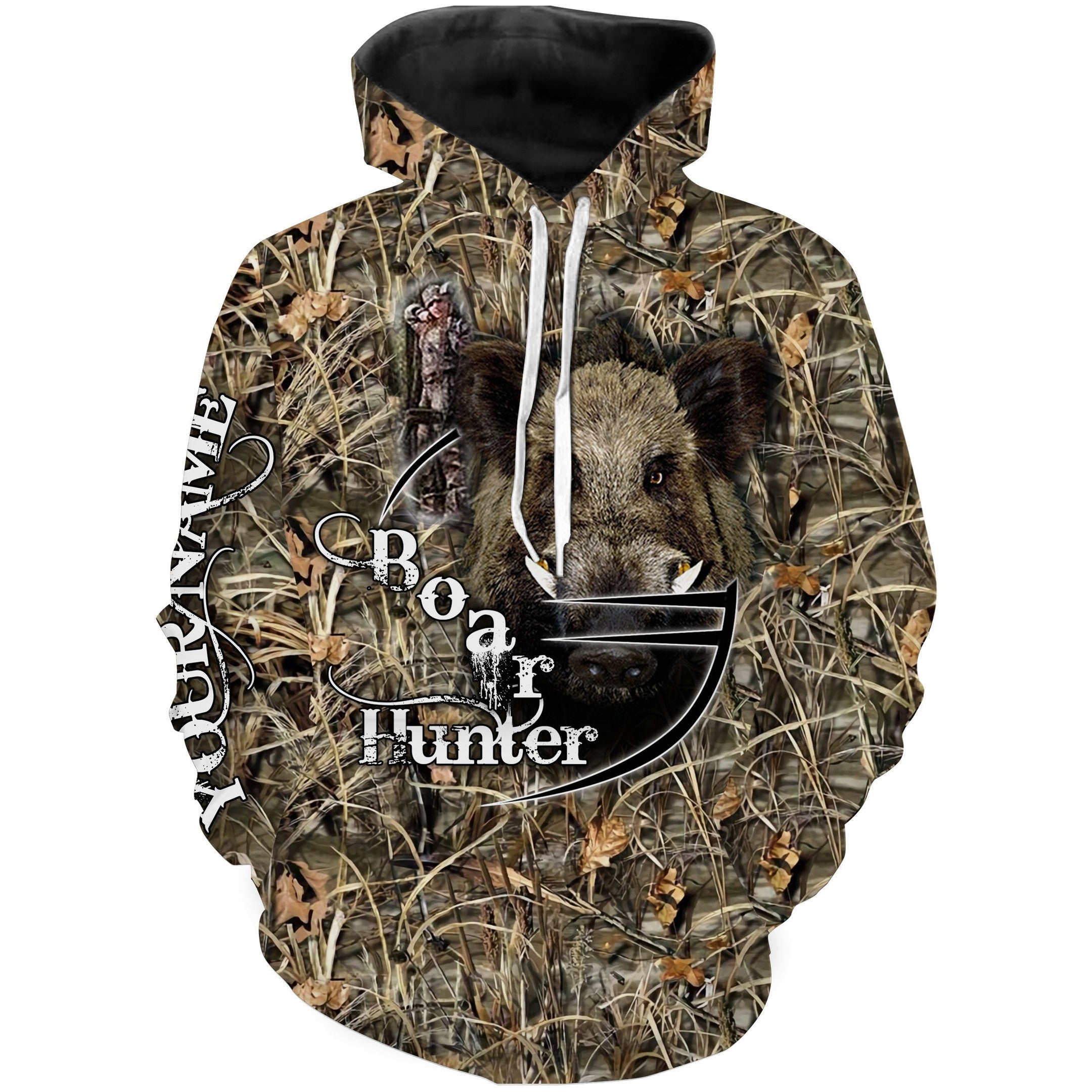 Wild Boar Hunting Clothing Camo Hunting Shirts Customize Name 3D All Over Printed Shirt, Leggings, Gift For Hog Hunter