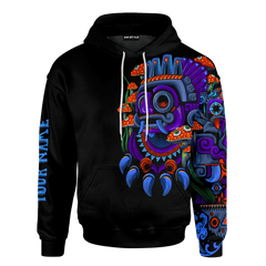 Aztec Tlaloc Mexica God Mural Art Customized 3D All Over Printed Hoodie