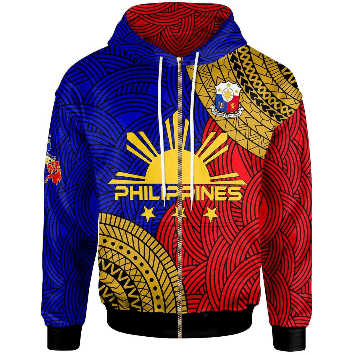 Philippines Zip Hoodie - Philippines Pride