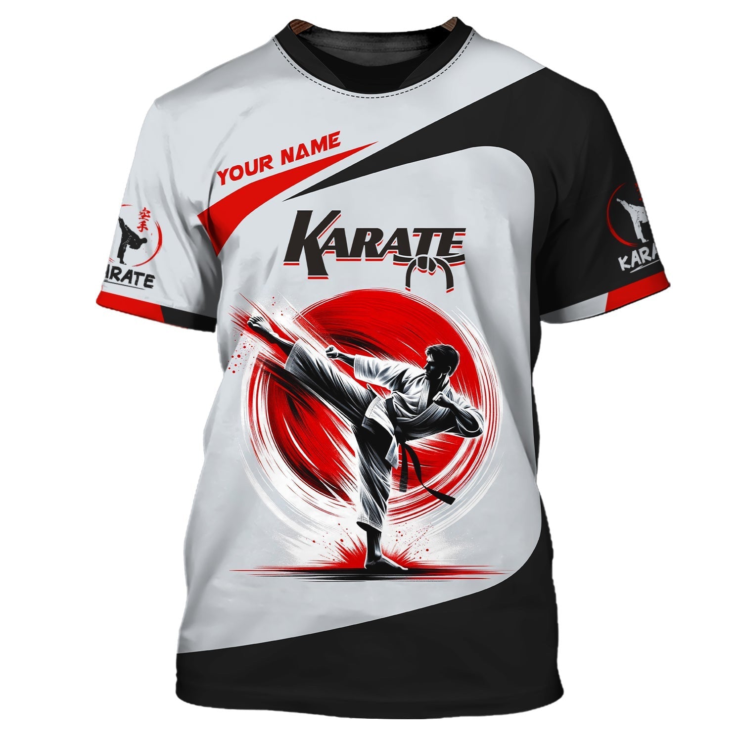 Karate Man Shirt Custom Name 3D Karate Zippe Hoodie Personalized Gift For Karate Lovers