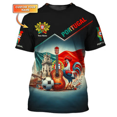 Unisex Portugal Shirt 3D Full Print Portugal Shirt Personalized Gift For Portugal Lovers