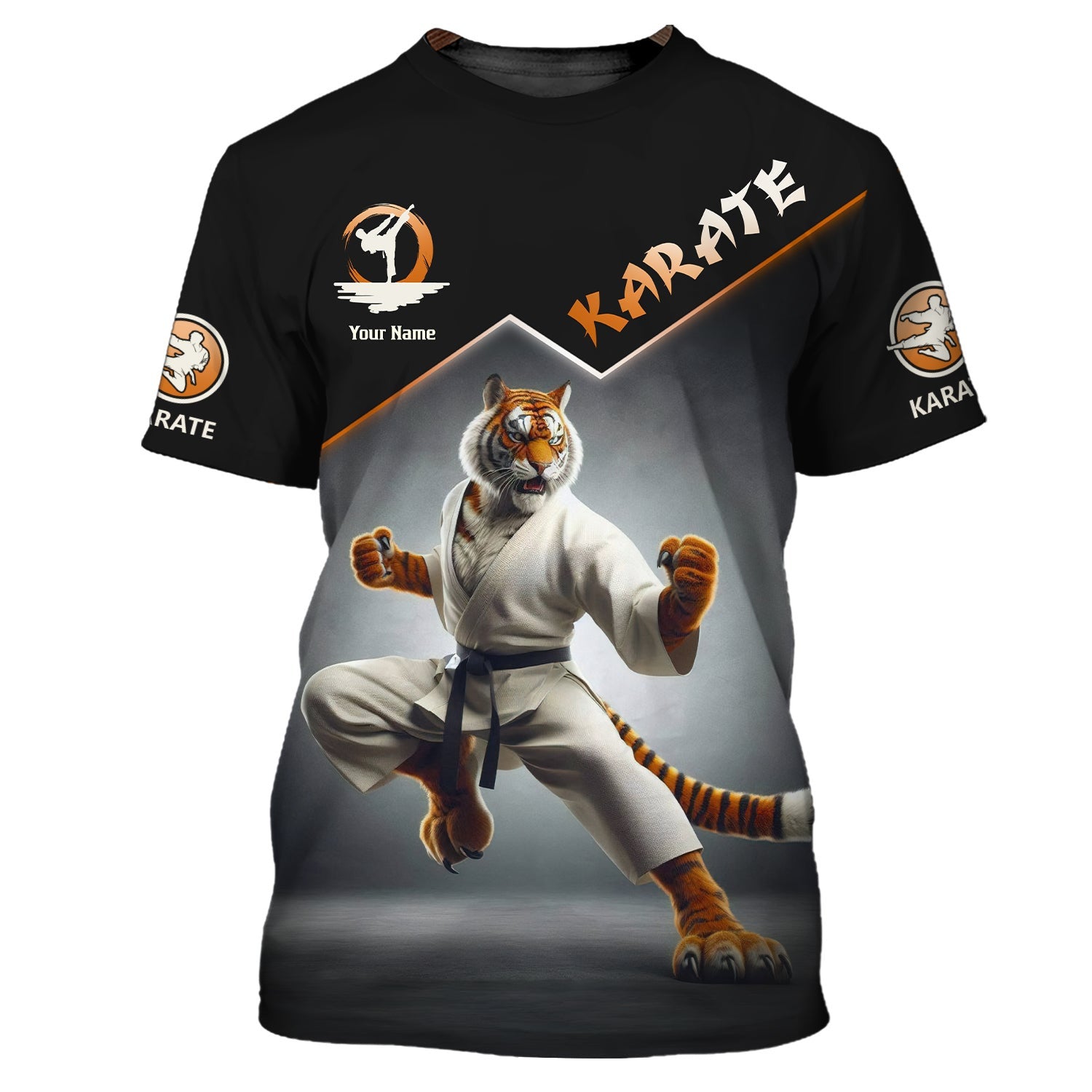 Personalized Karate Tiger Zipper Hoodie - Unleash Your Inner Warrior