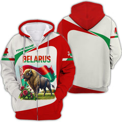 3D Full Print Belarus Shirt Personalized Name Gift For Belarus Lovers