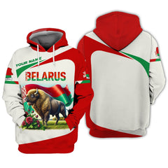 3D Full Print Belarus Shirt Personalized Name Gift For Belarus Lovers