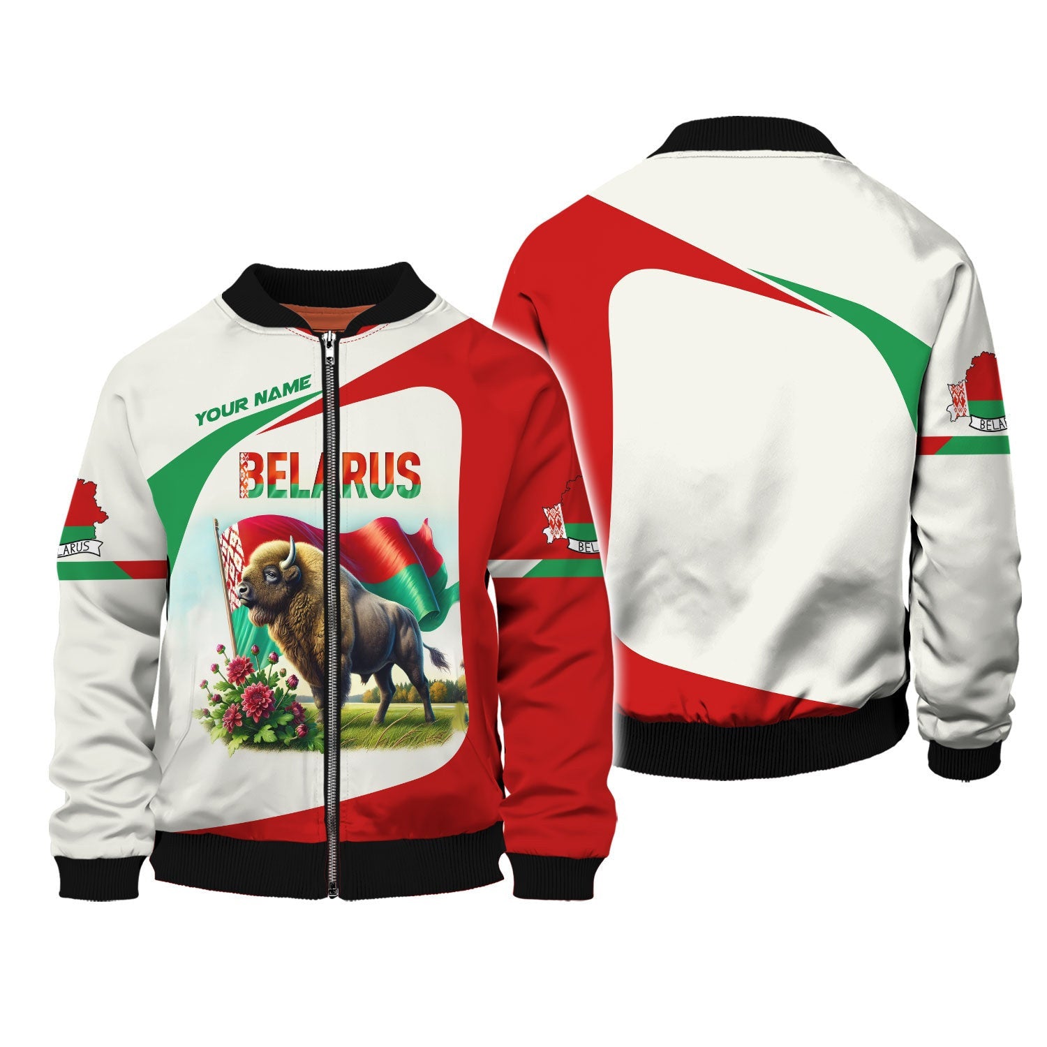 3D Full Print Belarus Shirt Personalized Name Gift For Belarus Lovers